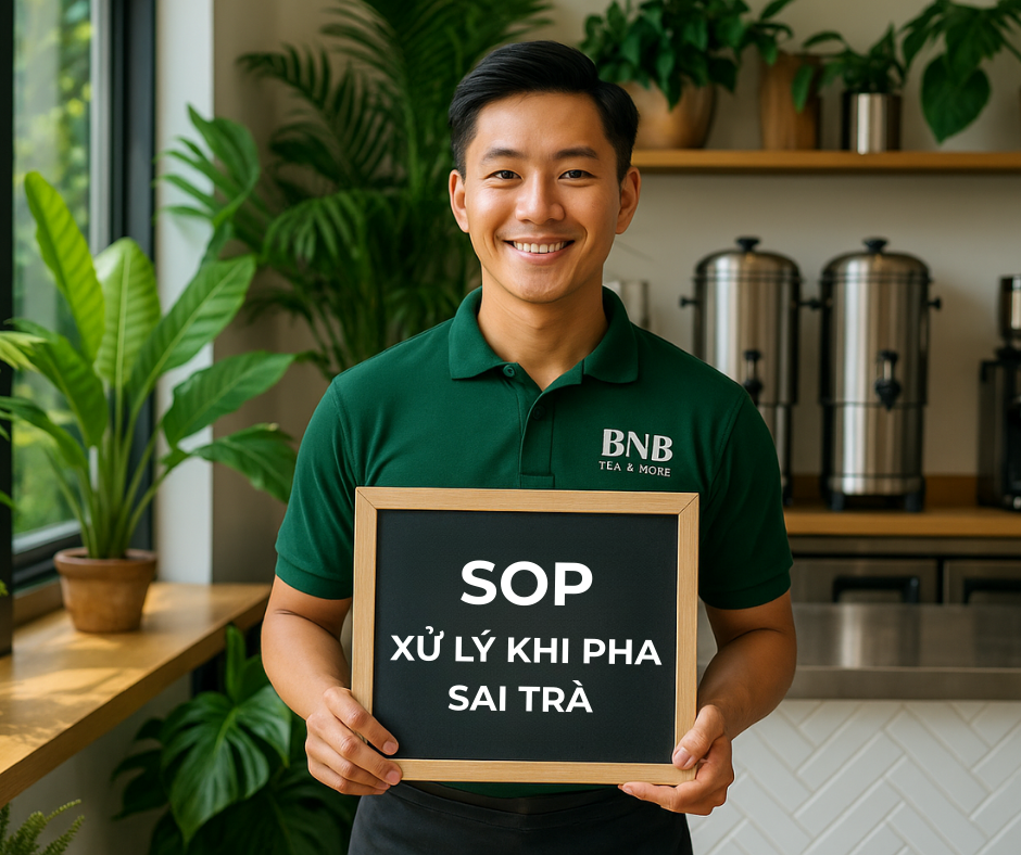 SOP XỬ LÝ KHI PHA SAI TRÀ – CẨM NANG DÀNH CHO QUẢN LÝ QUÁN